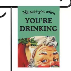 Santa Christmas Garden Flag